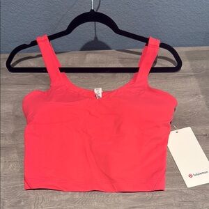 Lululemon Athletica align tank Coral Crop Top